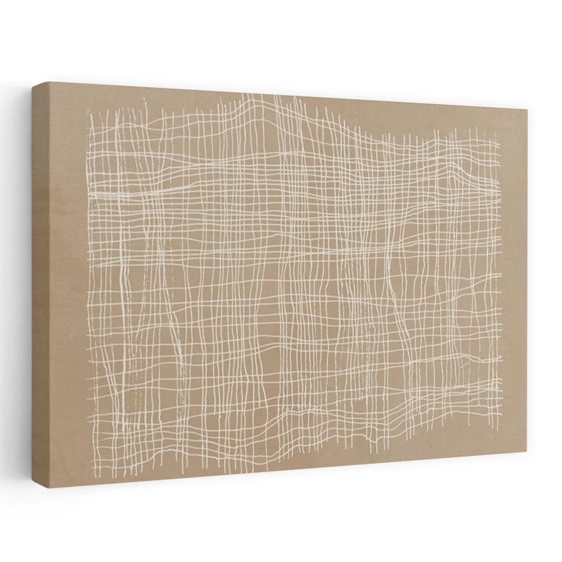 Panier moderne, art géométrique abstrait, H 16 po x l 24 po