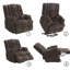 Fauteuil inclinable électrique Pacay Chenille Power Motion avec levage, chauffage et massage