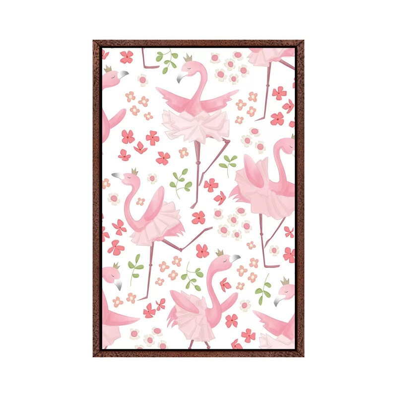 Flamingo Dreams II 1 Piece Wall Art on Canvas, 66.04 cm H x 45.72 cm W, Classic Wood Framed