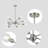 Sputnik Chandelier Modern Chandelier Mid Century Ceiling Lighting Fixtures 10 Lights E26 For Living Room, Kitchen Island, Bedroom, Dining Room, And Farmhouse-1340946540