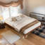 Base de lit plateforme en bambou avec lattes de bois et support en métal, rangement sous le lit de 7,3 po-167389783-167389782