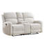 Causeuse inclinable 70 po avec console centrale