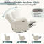 Fauteuil inclinable, oscillant et pivotant avec siège amovible et port USB Type-C de 36 po Reiby-773575111