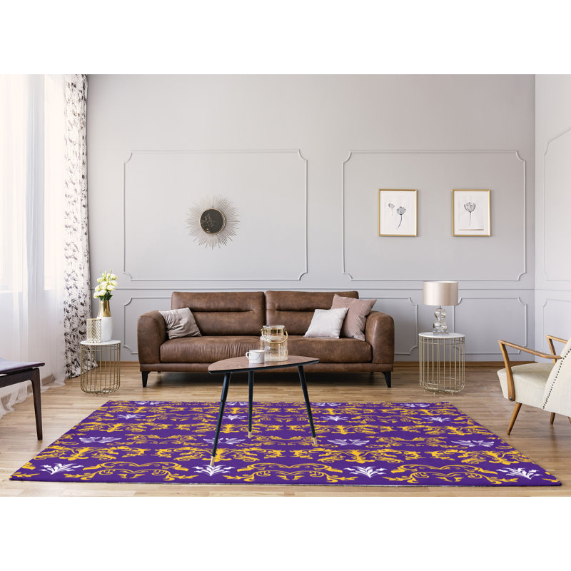 Damask Indoor Rug, Rectangle 8' x 10'
