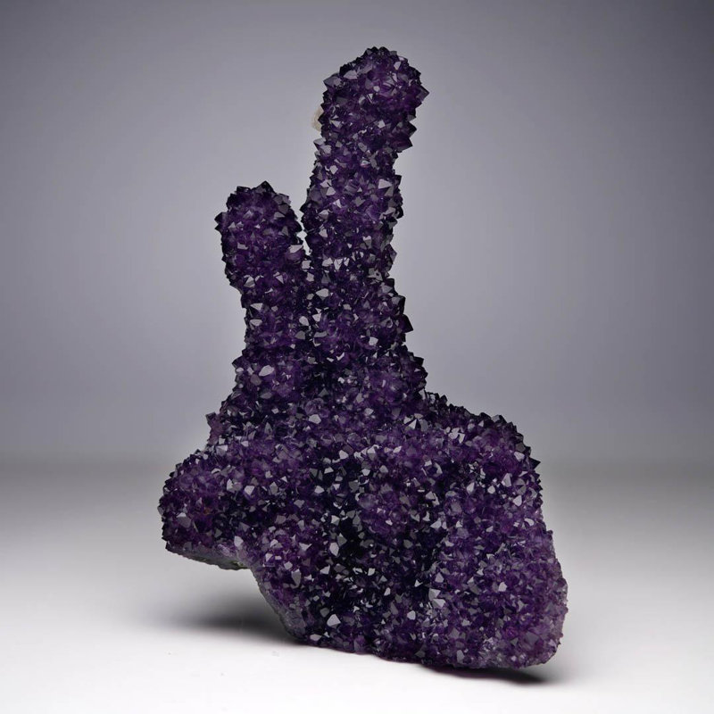Stalactites améthyste avec calcite