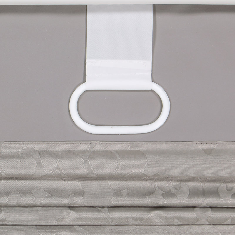 Blackout Roman Shade, 27" W x 64" L, Silver