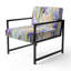 Chaise d'appoint rembourrée Floral Iris-1275972132