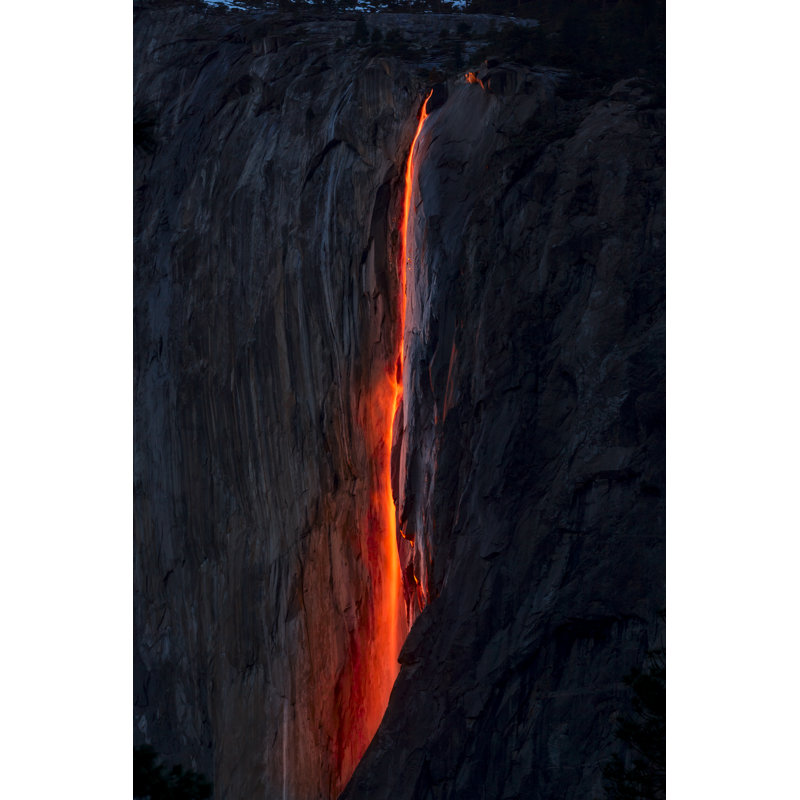Horsetail Firefall by Spondylolithesis - Wrapped Canvas Print, 76cm H x 51cm W