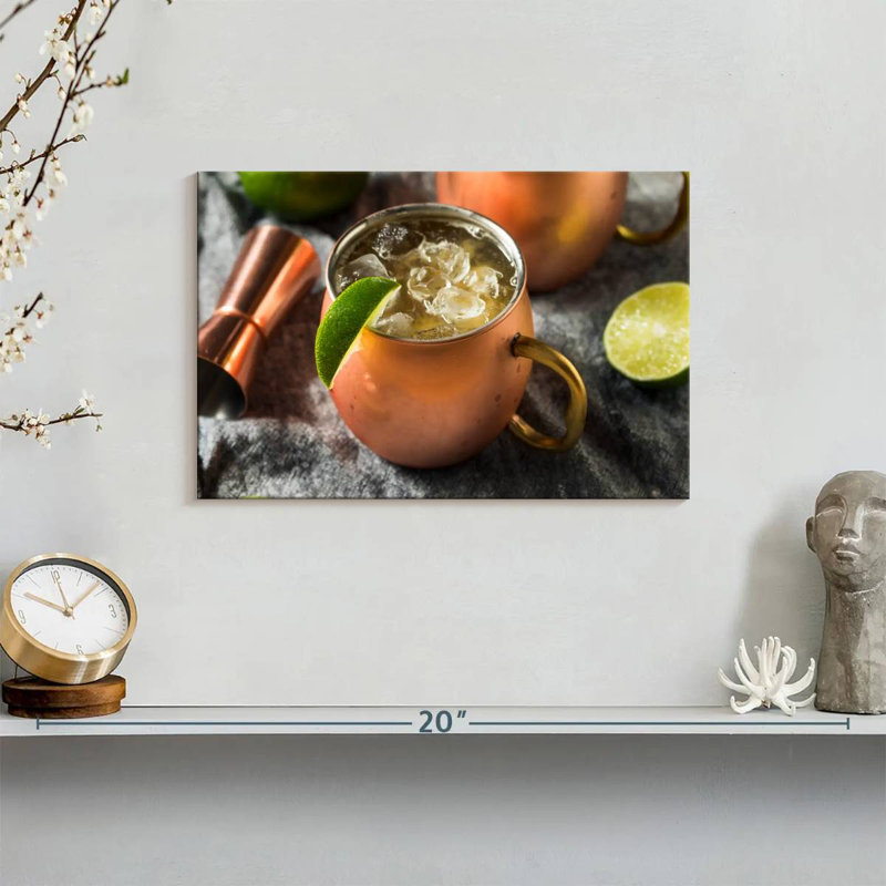 Yarlin Kentucky Mule Cocktail, 8" H x 12" W