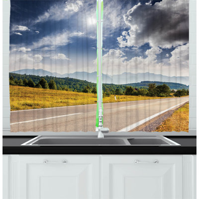 Pointed Kitchen Curtain