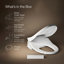 Elongated Bidet Toilet Seat With Remote Control