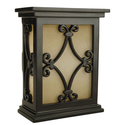 Hand Carved Window Pane Cabinet Door Chime in Matte Black