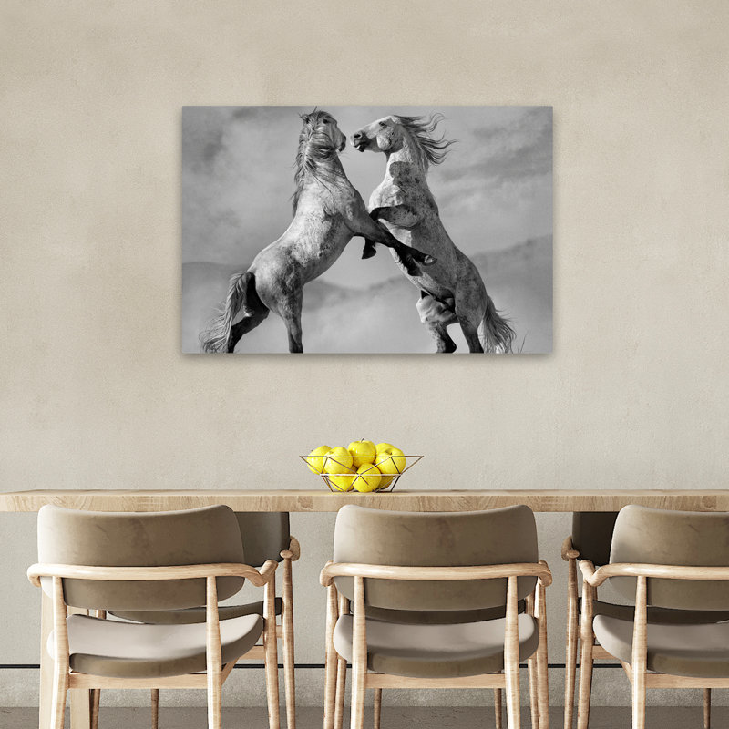 Challgers - Photographie, animaux, chevaux, art, H 24 po x l 36 po