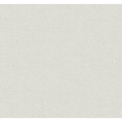 Papier peint chiné lin blanc cassé