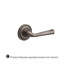 Federal Passage Door Lever with Traditional Round Rose-22084118-22084103