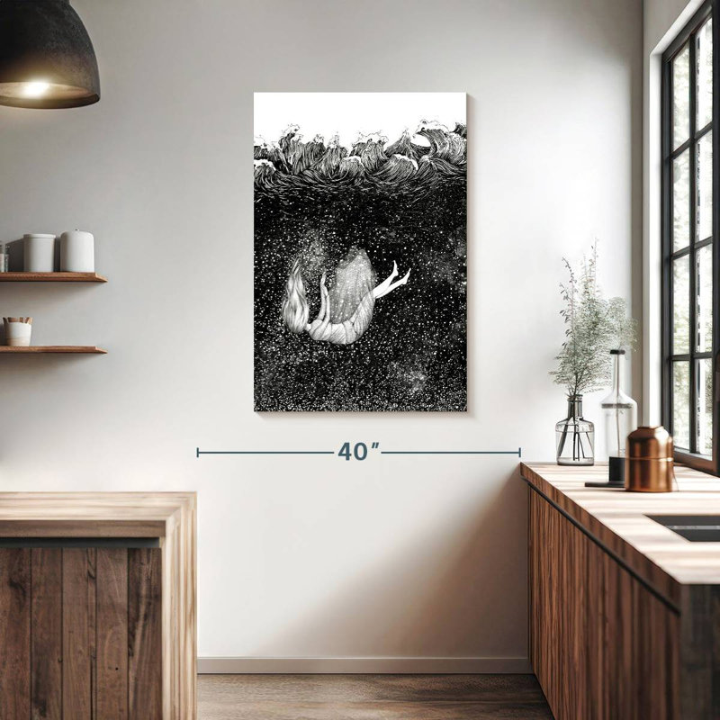 Kelan les étoiles sous les vagues, H 39 po x l 26 po