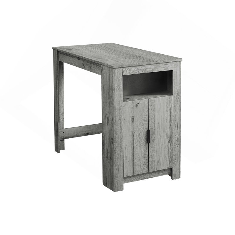 Dining Table, 48" Rectangular, Counter Height, Kitchen, Small, Storage, Gray Laminate, Contemporary, Modern, Gray