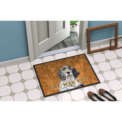 English Setter Non-Slip Indoor Doormat
