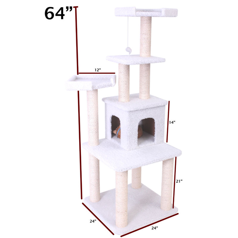 Arbre à chat 64" bungalow sherpa