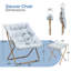 Fauteuil d'appoint douillet capitonné et rembourré avec cadre en métal doré pour le salon-524071271-491022507
