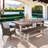 Lebo Rectangular 6 - Person 71" Long Dining Set with Cushions-28014470