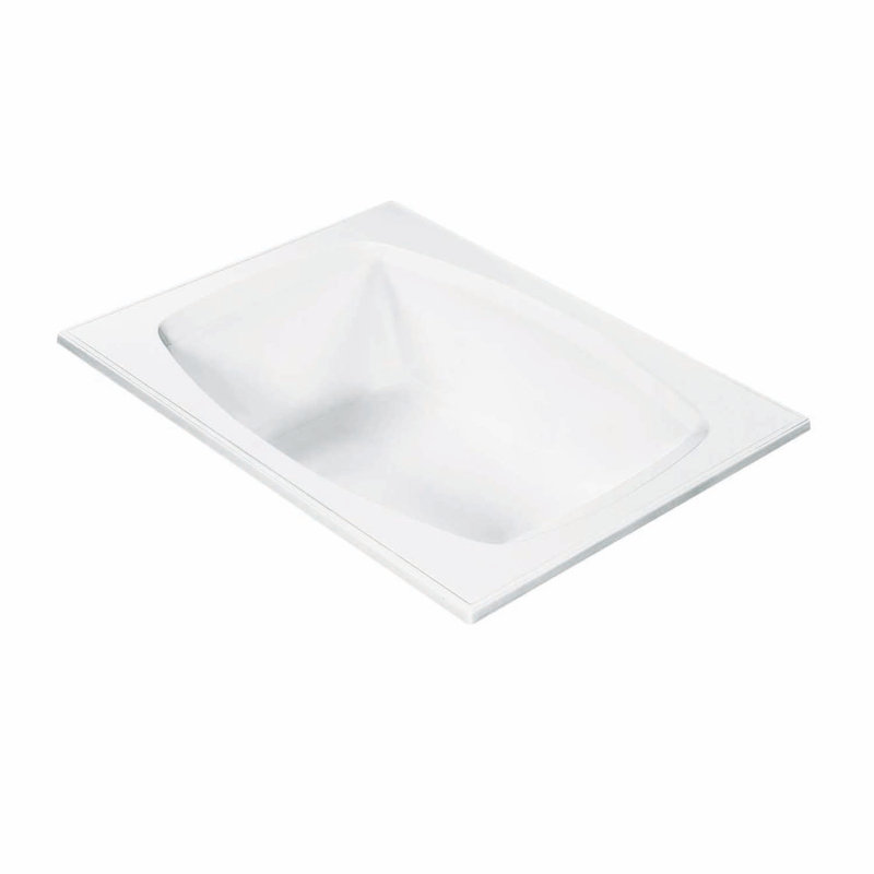 Shelby 72 x 54 White Acrylic Drop-In Soaking Bathtub