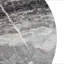 Table basse circulaire en panneau de fibres à densité moyenne - diamètre 23,6 pouces, hauteur 13,7 pouces. Placage texturé gris, texture délicate, adaptable au plateau de table circulaire.-1938212285