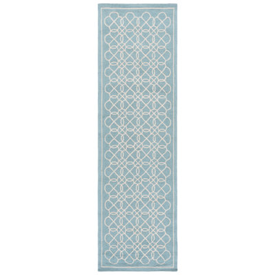 Hollander Hand-Hooked Wool Blue Area Rug