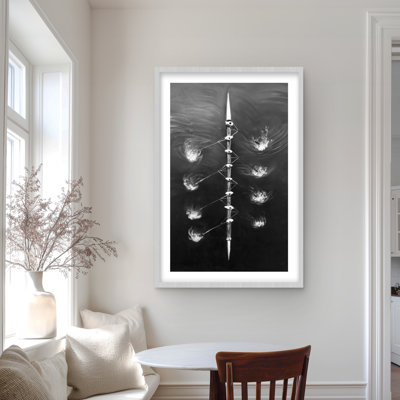 Rowing Boat Race - Man Cave Sports Print | Home Decor