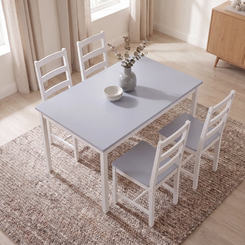 Laurentis 4 -Person Solid Wood Dining Set
