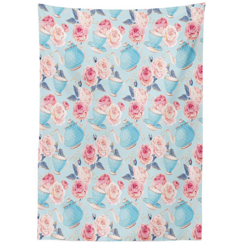 Floral Tablecloth, 84" L x 60" W