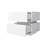 High Glossy 2 Drawers Bedside Table With RGB Led Light Nightstand With Tooth Control