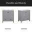 Ensemble de meuble-lavabo 60 po avec lavabos doubles (séparés), lavabos doubles en céramique, tablette de rangement et tiroirs séparés (miroir non inclus) - Solution de salle de bain moderne pour salles de bain spacieuses-439895044