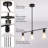 Delmis 3 - Light Kitchen Island Pendant Rustic Linear Chandelier with Clear Glass Shades-93616518