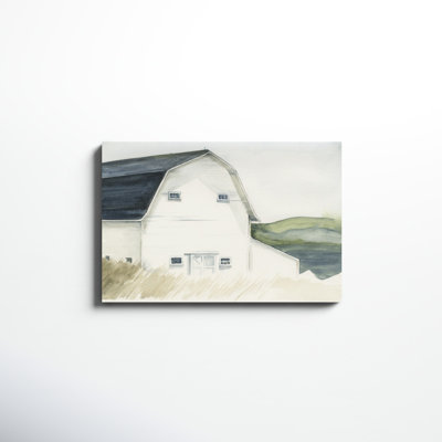 «Watercolor Barn IV» par Jennifer Paxton Parker, reproduction d'art sur toile tendue