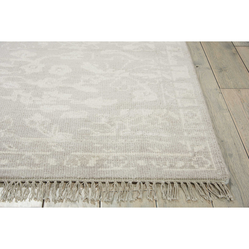 Colman Wool Floral Indoor Rug, Rectangle 5'6" x 8'
