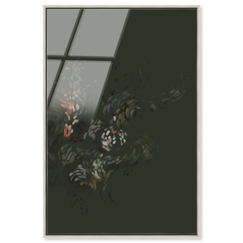Dancing Petals II Print by Oliver Gal, 17"H x 25"W, Silver Floater Frame
