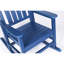 Chaise berçante d'extérieur surdimensionnée de couleur bleu marine - avec quincaillerie en acier inoxydable 304 et assise stable à haute densité