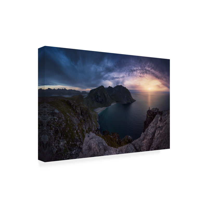 Art sur toile par Carlos F. Turienzo Kvalvika, H 12 po x l 19 po