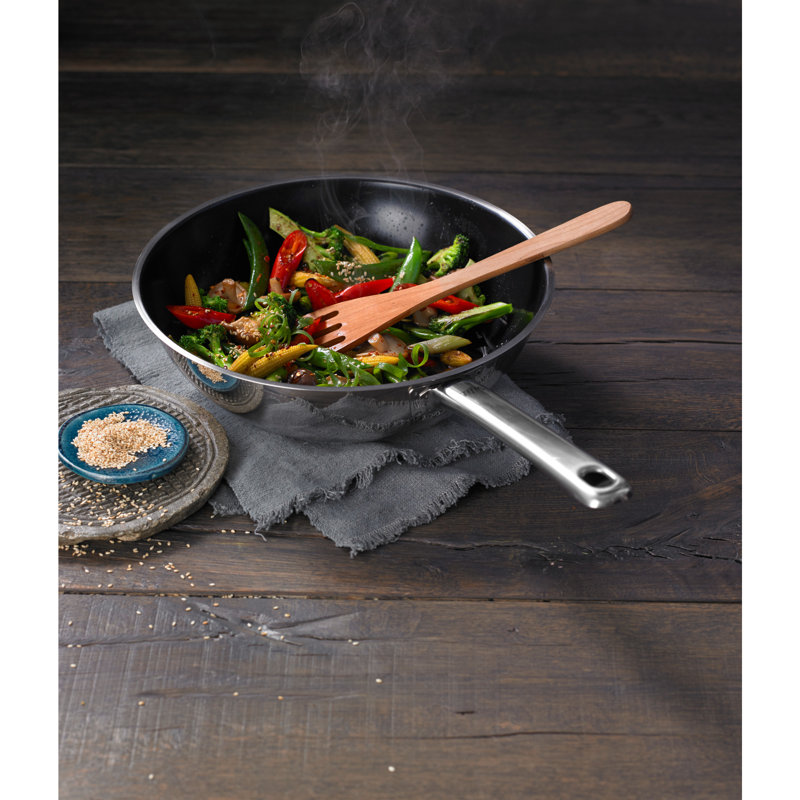 Wuhan 28cm Non-Stick Stainless Steel Wok