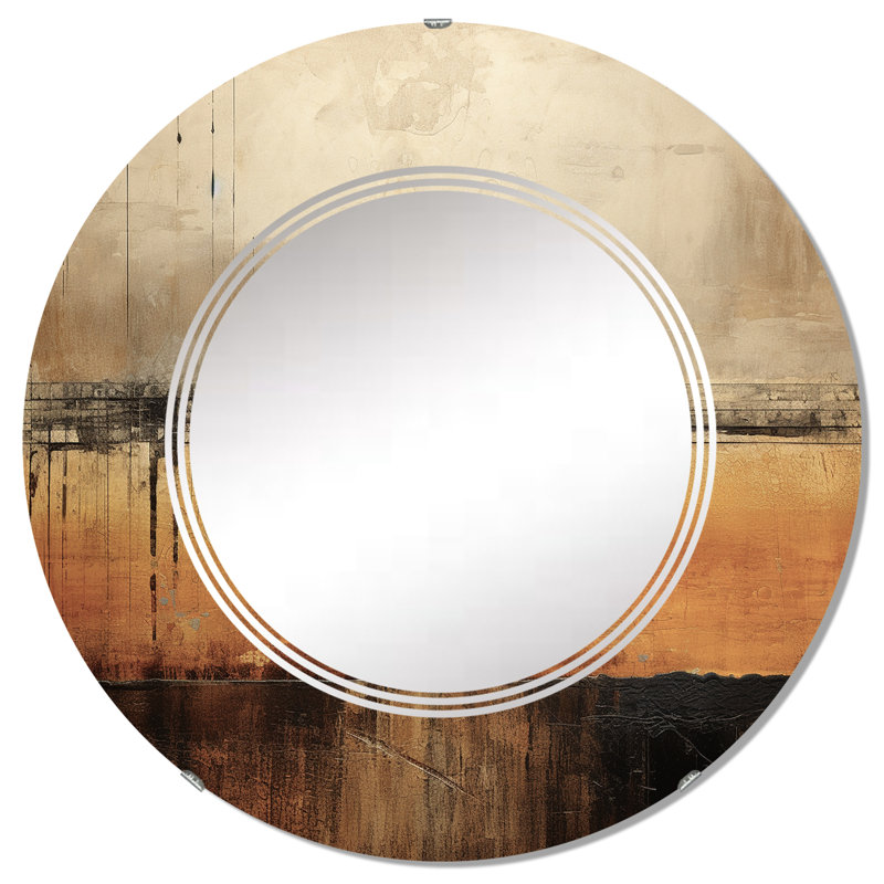 Sebaa - Miroir mural rond Meadow, 32 po x 32 po