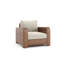 Chaise de patio avec coussins sunbrella Nico
