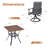 Jasel 2 - Person Patio Dining Set with Square Table-554639333