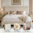 Bed Frame Upholstered Platform Bed With Fabric Headboard, Non-Slip And Noise-Free/Wooden Slats Support/No Box Spring Needed/Easy Assembly-1462072546