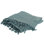 Jeté 50 "x 60" en tricot de coton bleu sarcelle avec pampilles