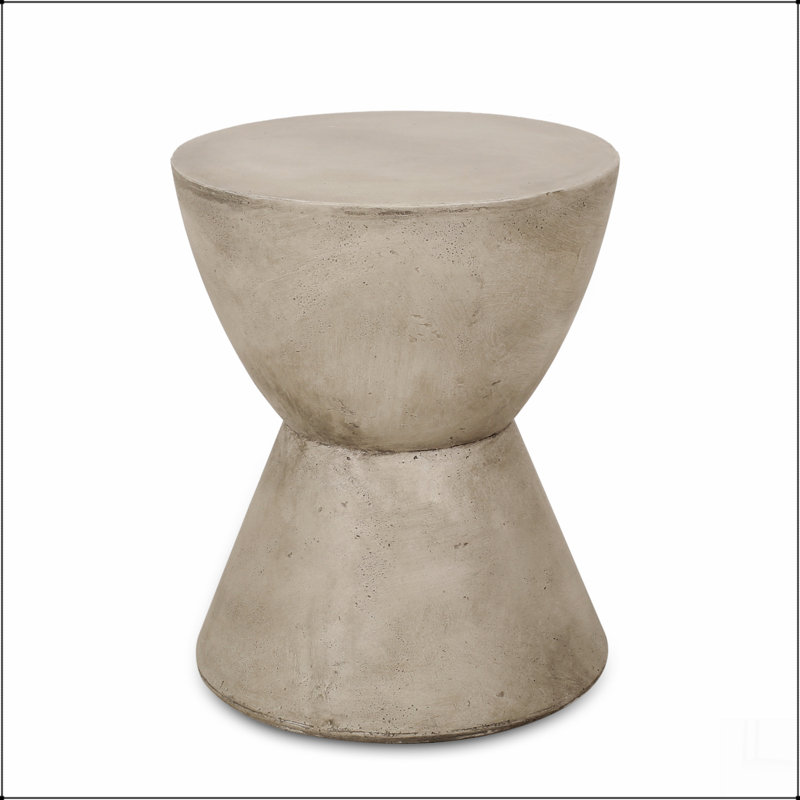 Table d'appoint d'extérieur MGO, gris clair