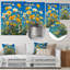 «Yellow Daylight Joy Wildflowers I», reproduction d'art en métal traditionnelle, fleurs sauvages en métal, art mural-190494993