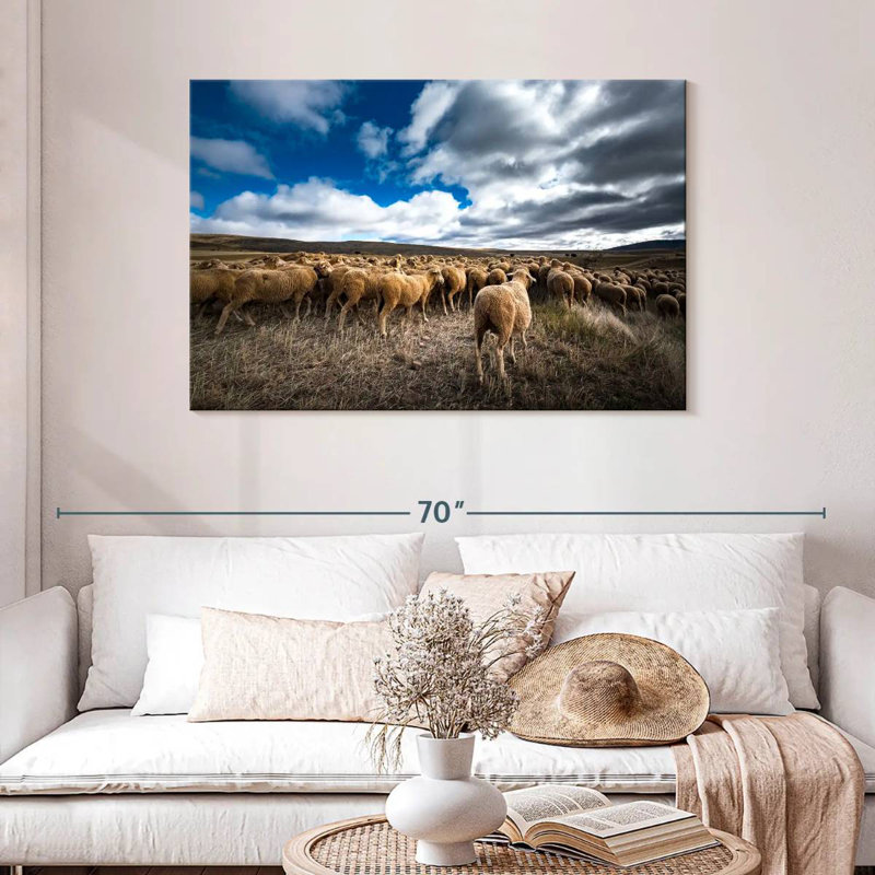 Brampt Soria Sheep Flock, 30" H x 45" W