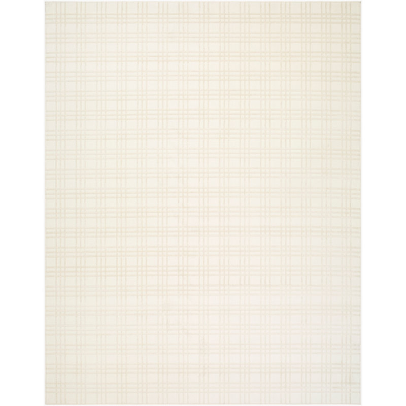 Tapis tissé à la machine Lottie de Jenni Yolo Home x Livabliss, Ivoire/crème, Rectangle 9 pi x 12 pi