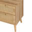 Anisjon & Rattan 2 Drawer Bedside Table-1317511179